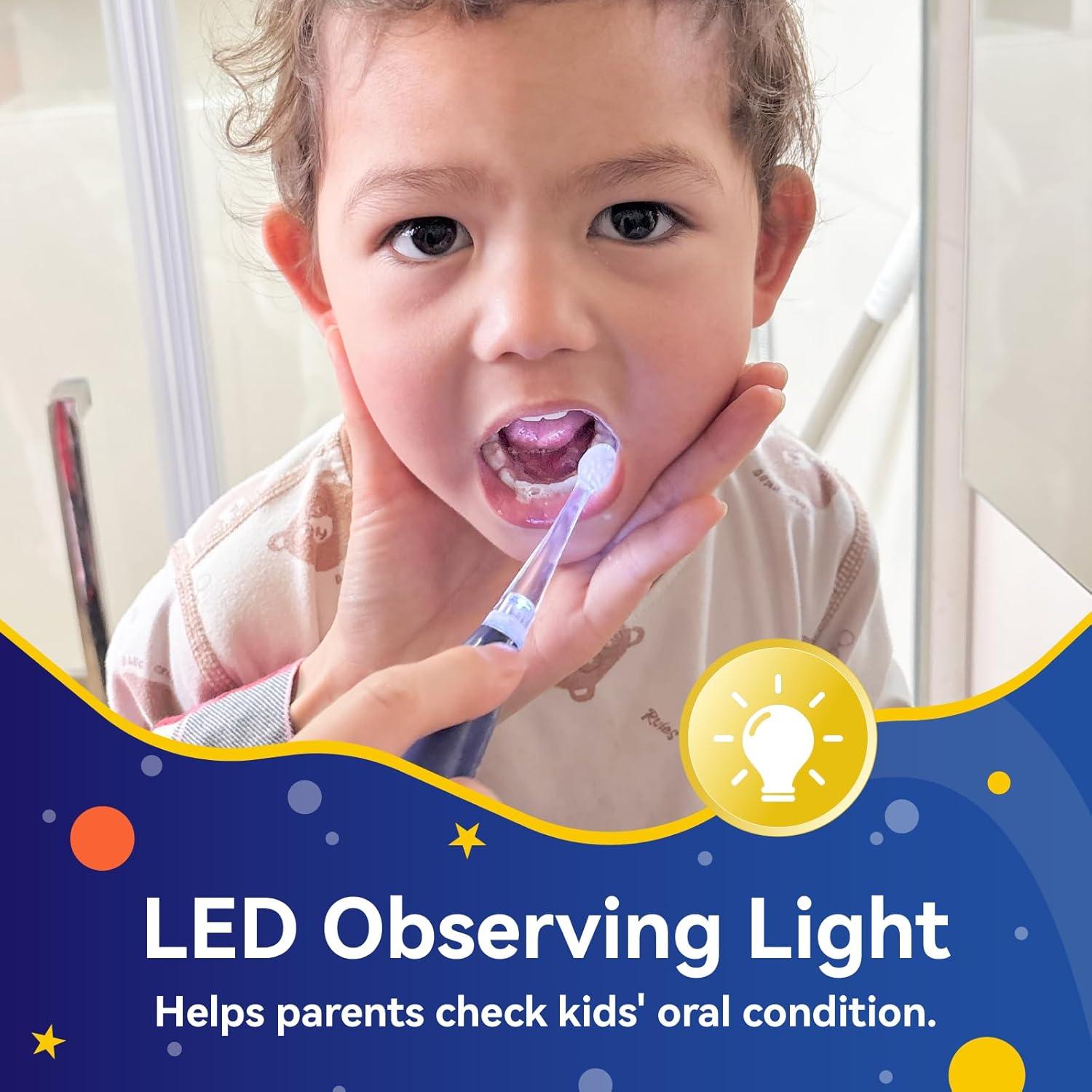 Cepillo de Dientes Eléctrico SEAGO SG-2159 para Niños 2-4 Años