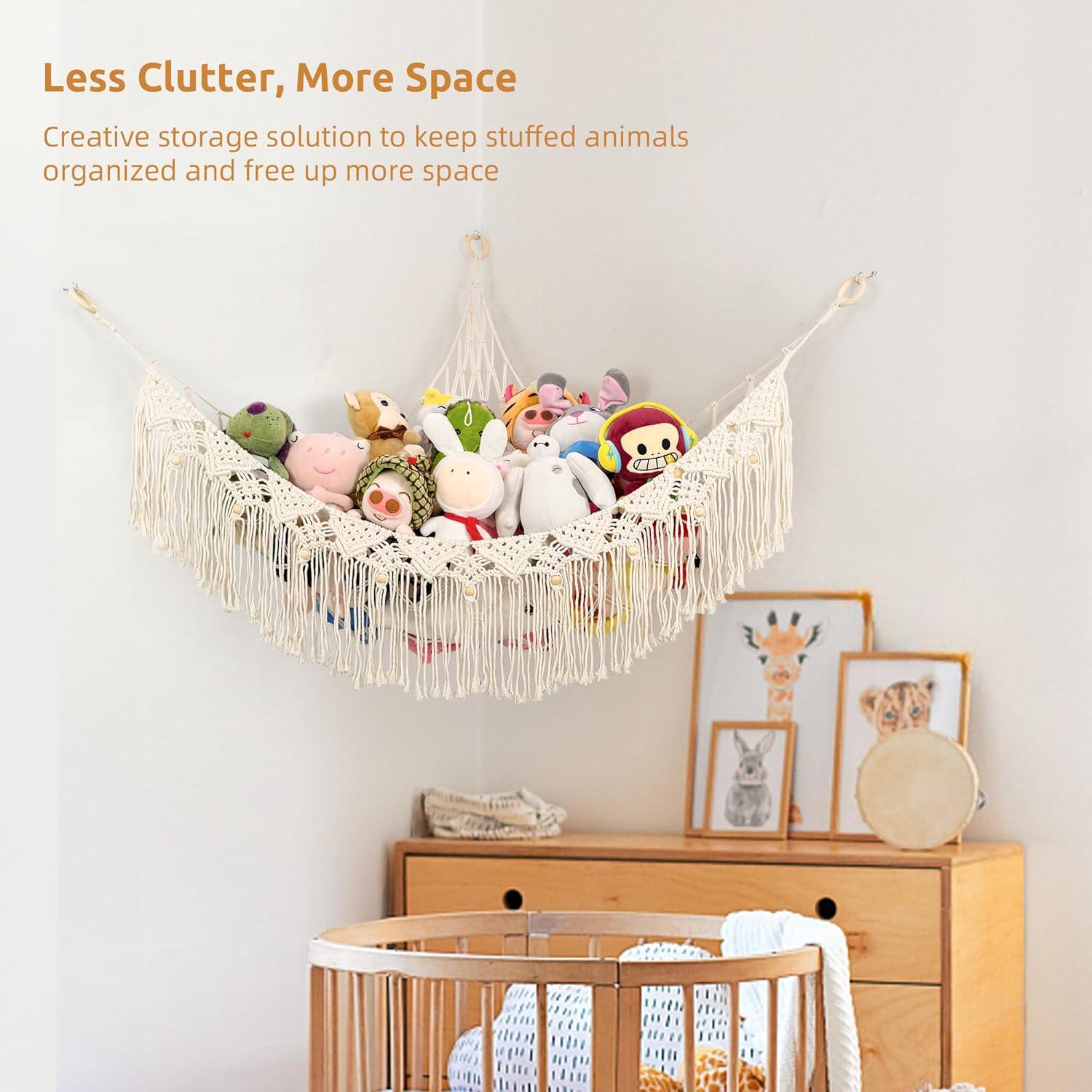 Hamaca de Almacenamiento para Peluches FLOCNOKY 149.86x109.22 cm