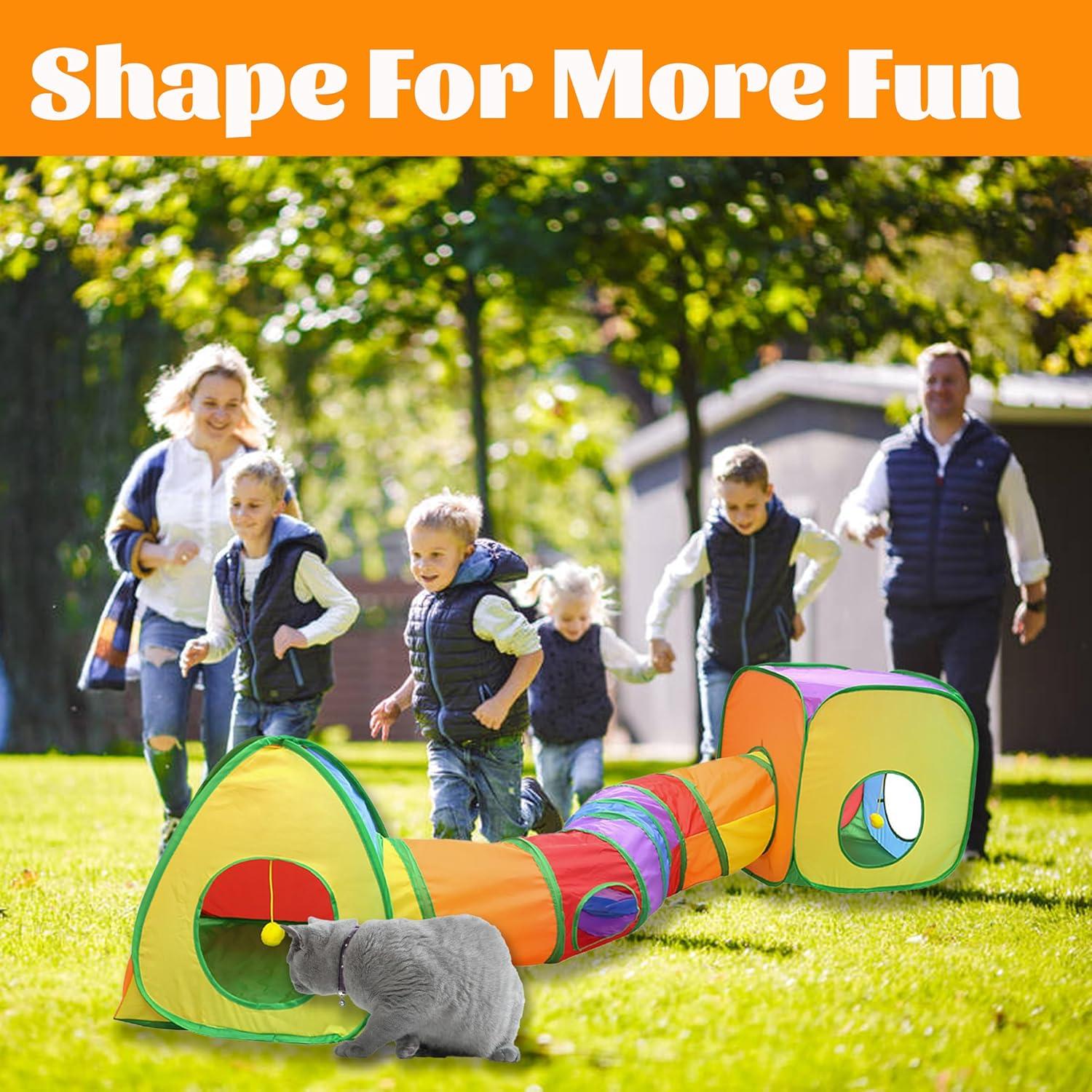 Túnel Interactivo para Gatos y Conejos JACKBOY 3 en 1