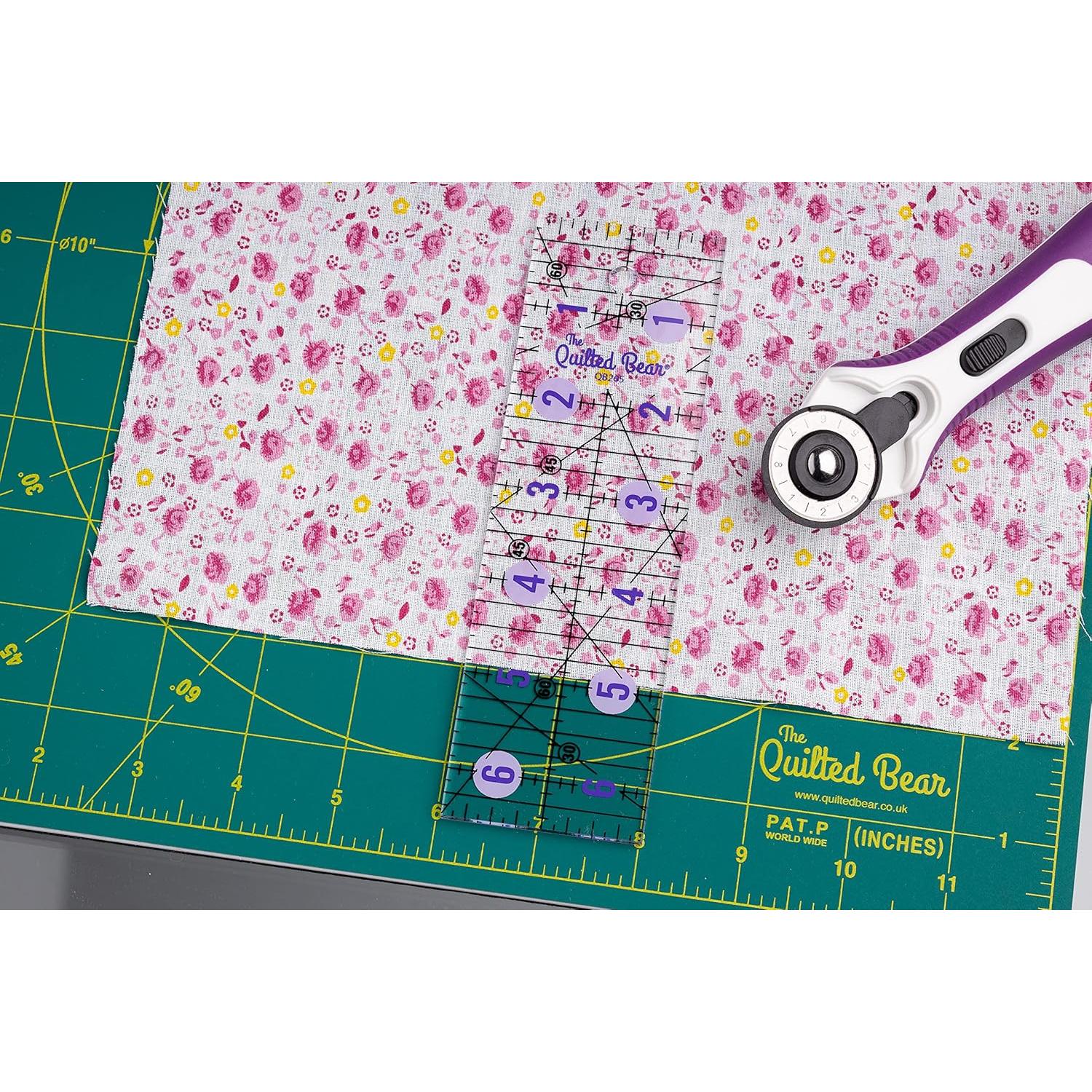 Regla de Acolchado Antideslizante The Quilted Bear 15x61 cm