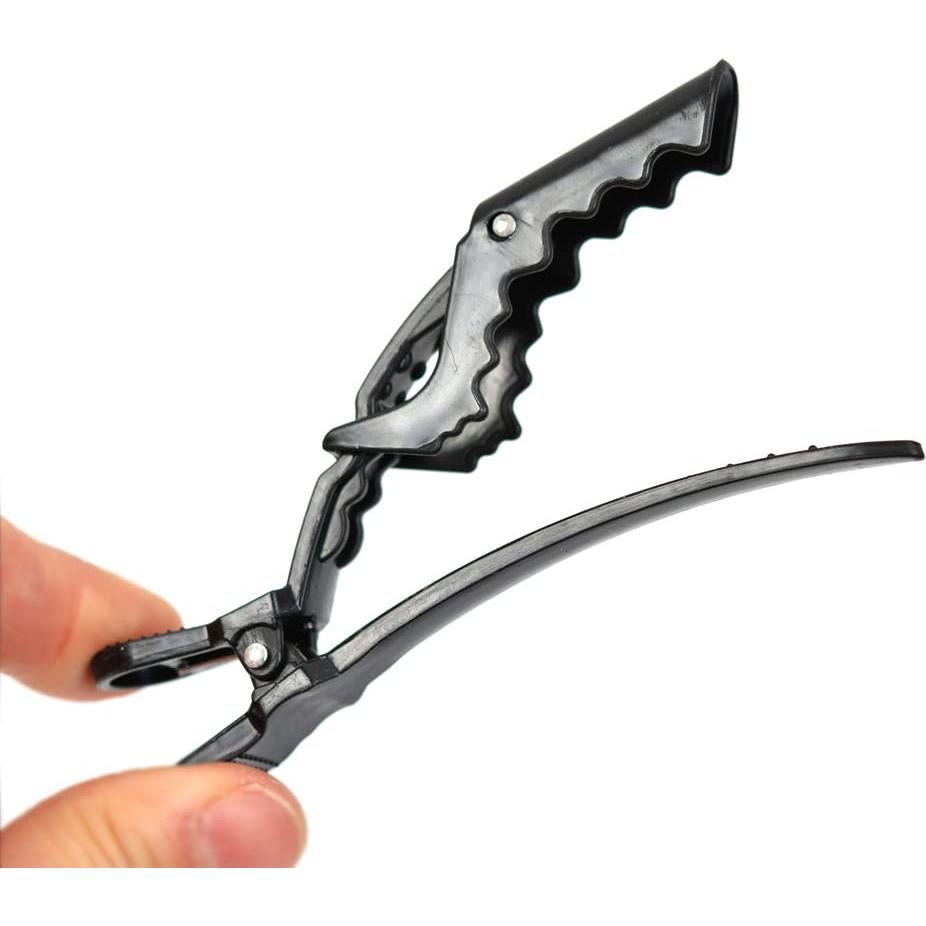 12 Clips de Pelo Cocodrilo Negros YantaiSiyu - Profesional