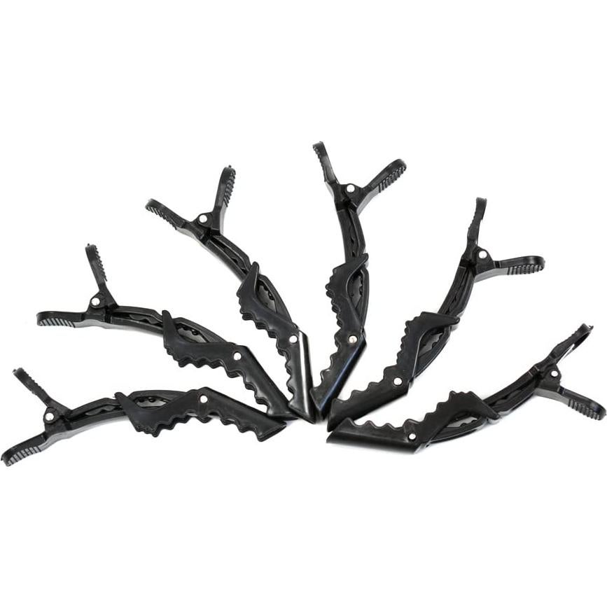 12 Clips de Pelo Cocodrilo Negros YantaiSiyu - Profesional