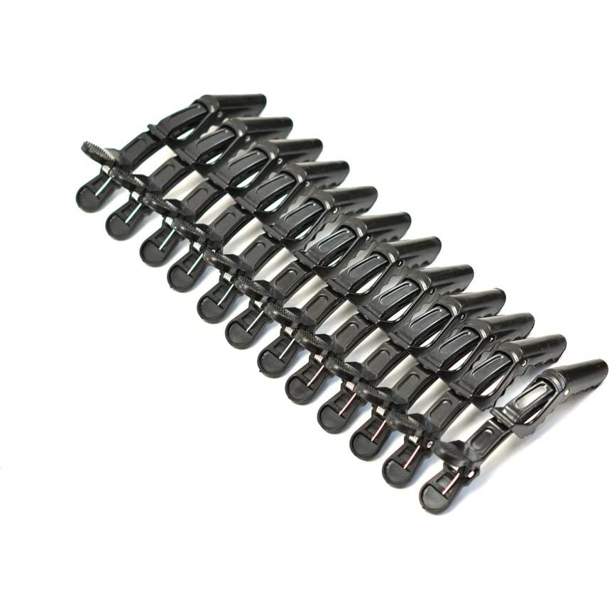 12 Clips de Pelo Cocodrilo Negros YantaiSiyu - Profesional