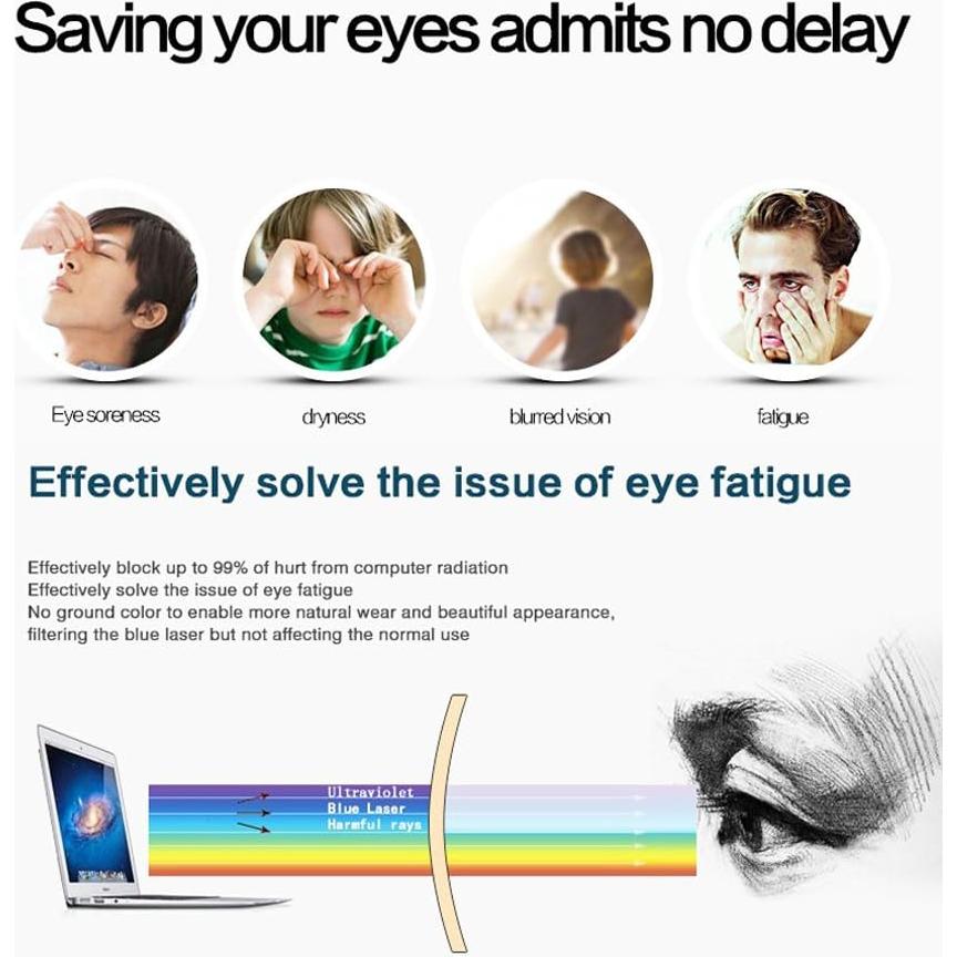 Gafas Beison bloqueadoras de luz azul estilo ojo de gato