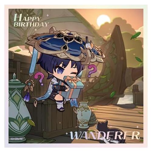 Póster Mini Genshin Impact Deseos del Corazón Errante 12.1x11.8 cm