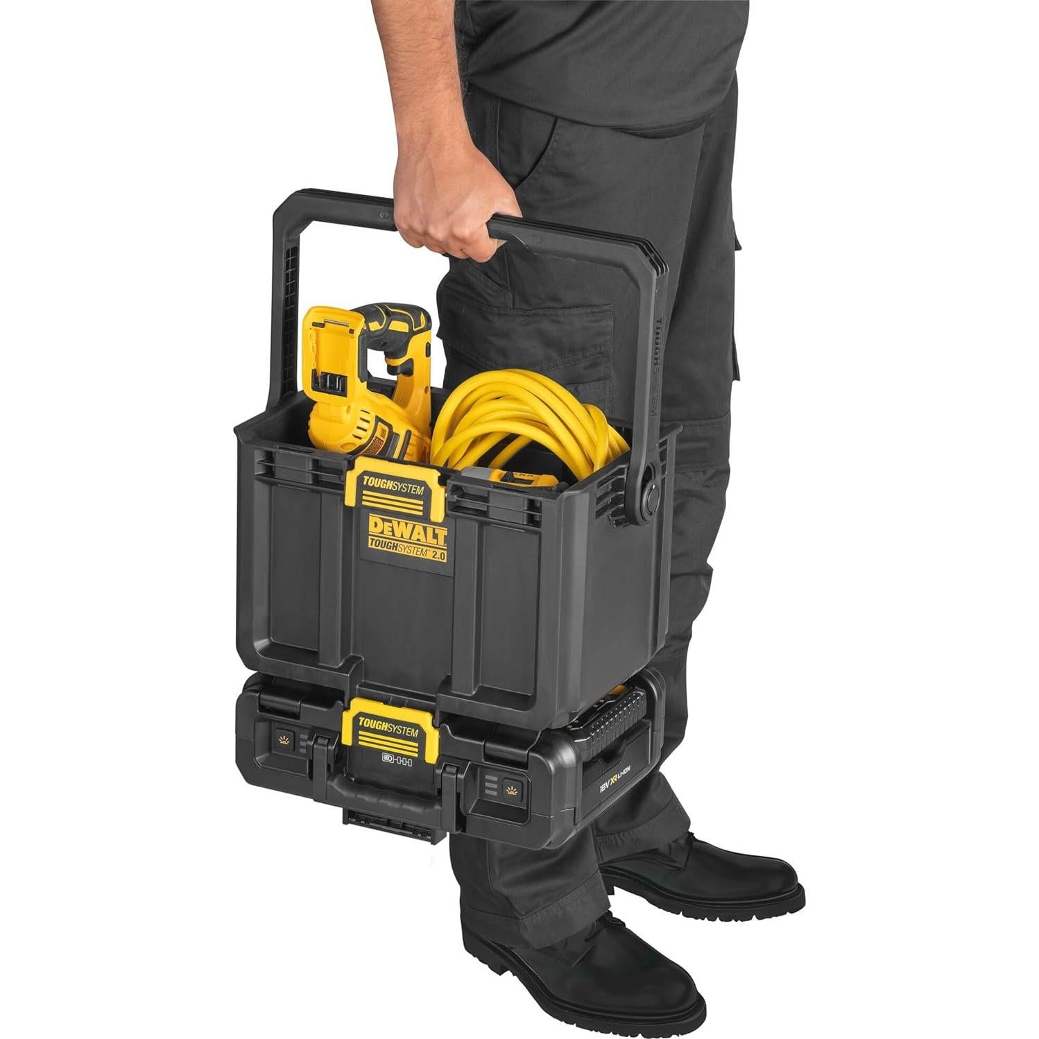 Caja de Luz LED DEWALT DWST08061 Tough System 2.0 Negra
