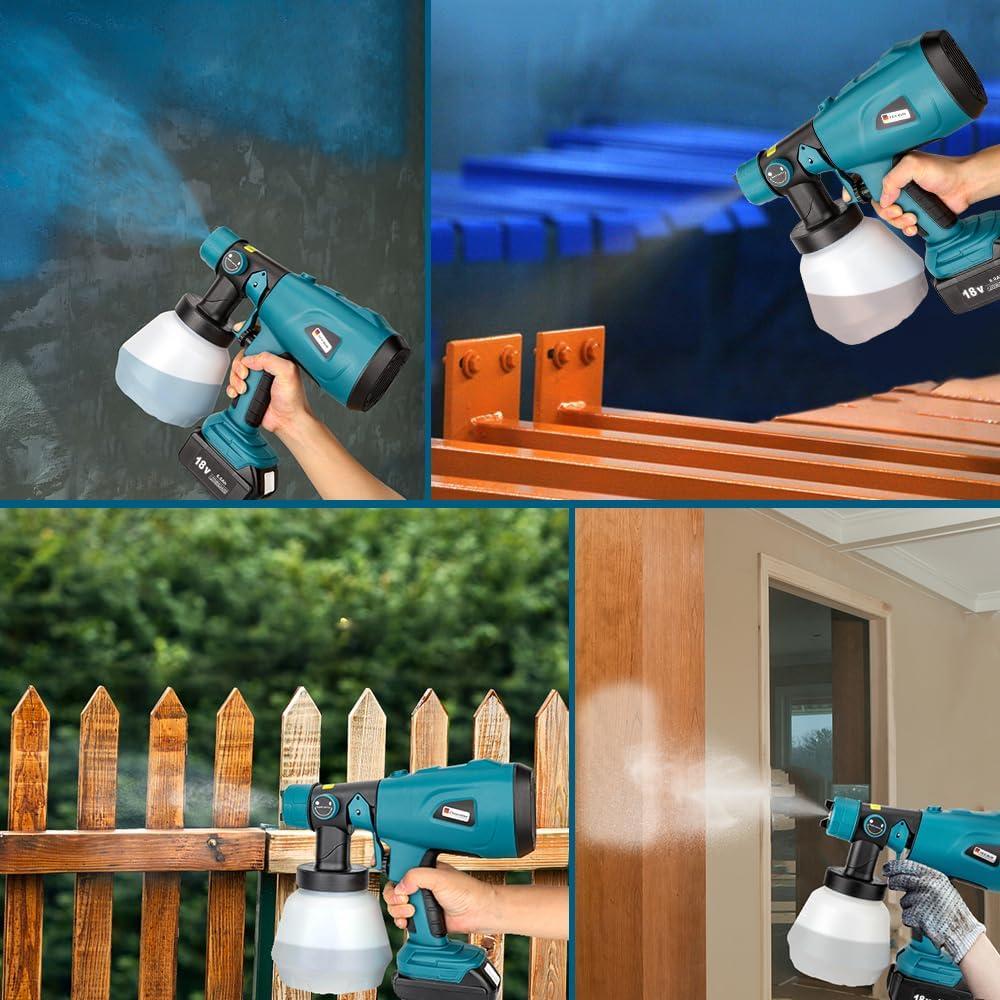 Pulverizador de Pintura Choerinton Sin Cable 200W para Makita