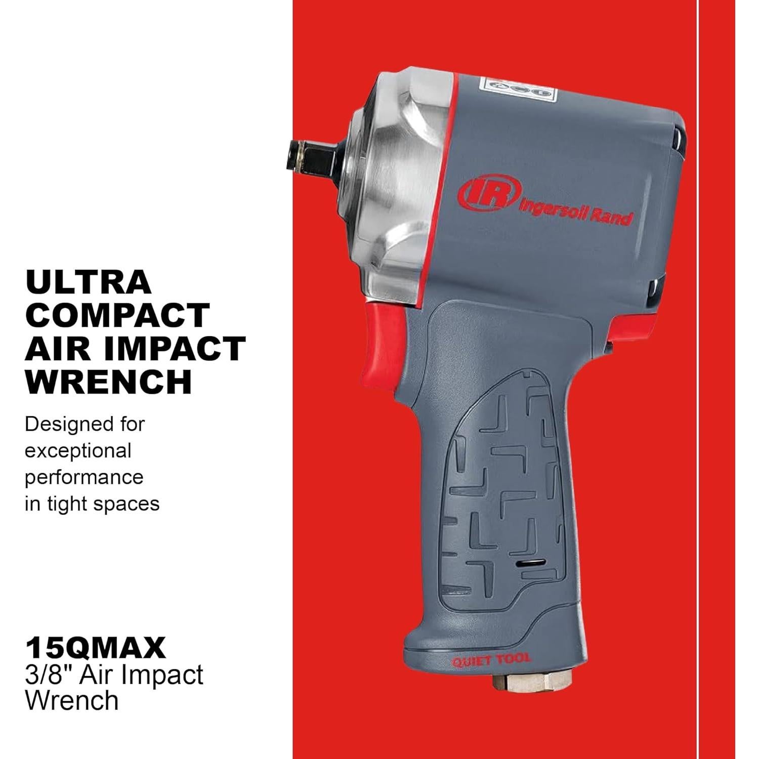 Llave de Impacto Neumática Ingersoll Rand 15QMAX 3/8" 514.74 Nm