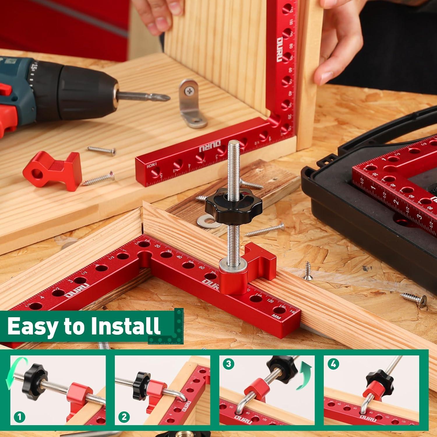 Sujeciones de Esquina 90° OURU - Set de 4 Paquetes 14 cm