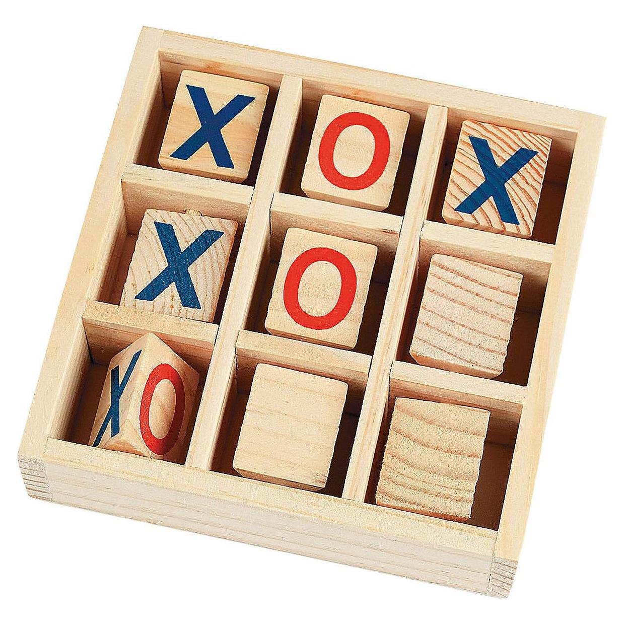Juego de Tres en Raya de Madera Fun Express - 11.75 cm