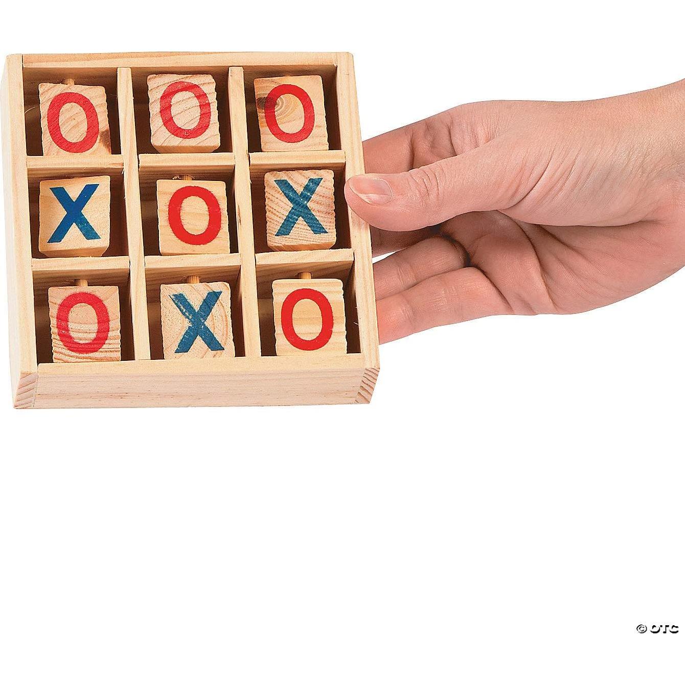 Juego de Tres en Raya de Madera Fun Express - 11.75 cm