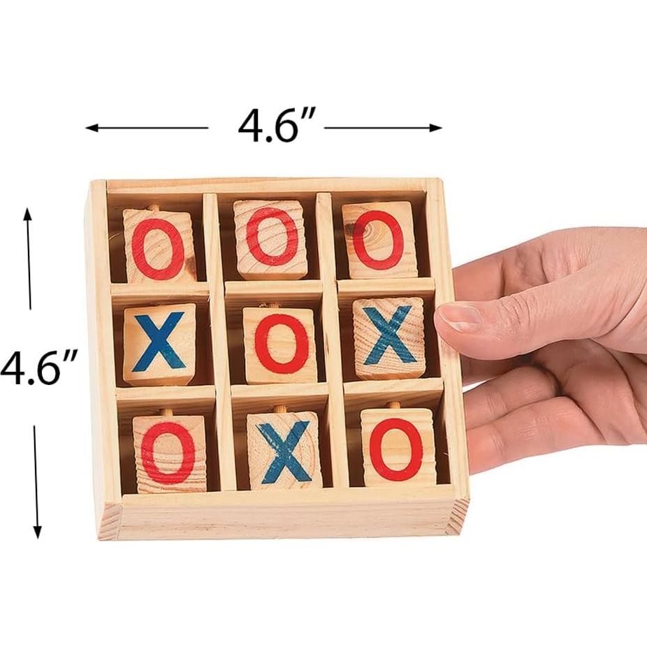 Juego de Tres en Raya de Madera Fun Express - 11.75 cm