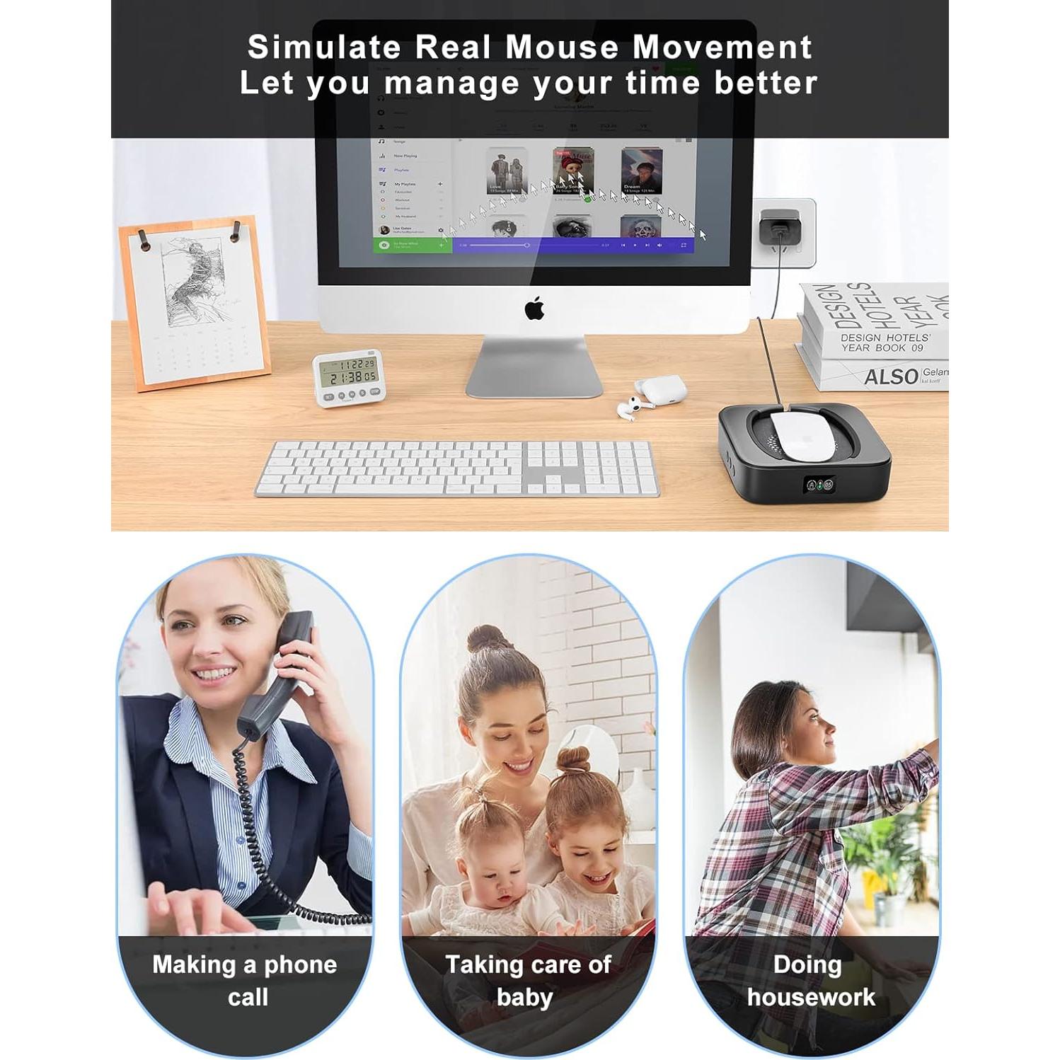 Mover de Ratón Mecánico Meatanty Indetectable 15.6x14.9cm