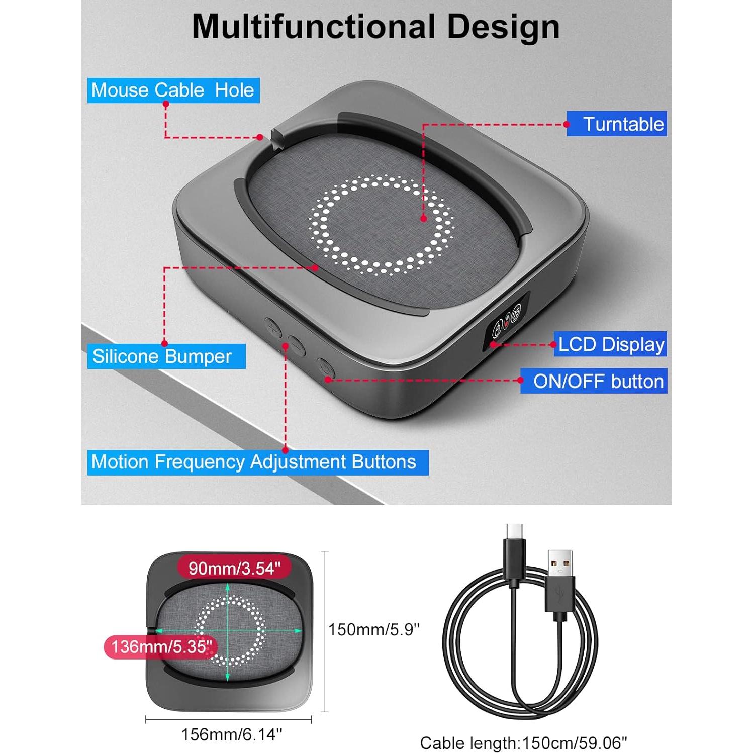 Mover de Ratón Mecánico Meatanty Indetectable 15.6x14.9cm