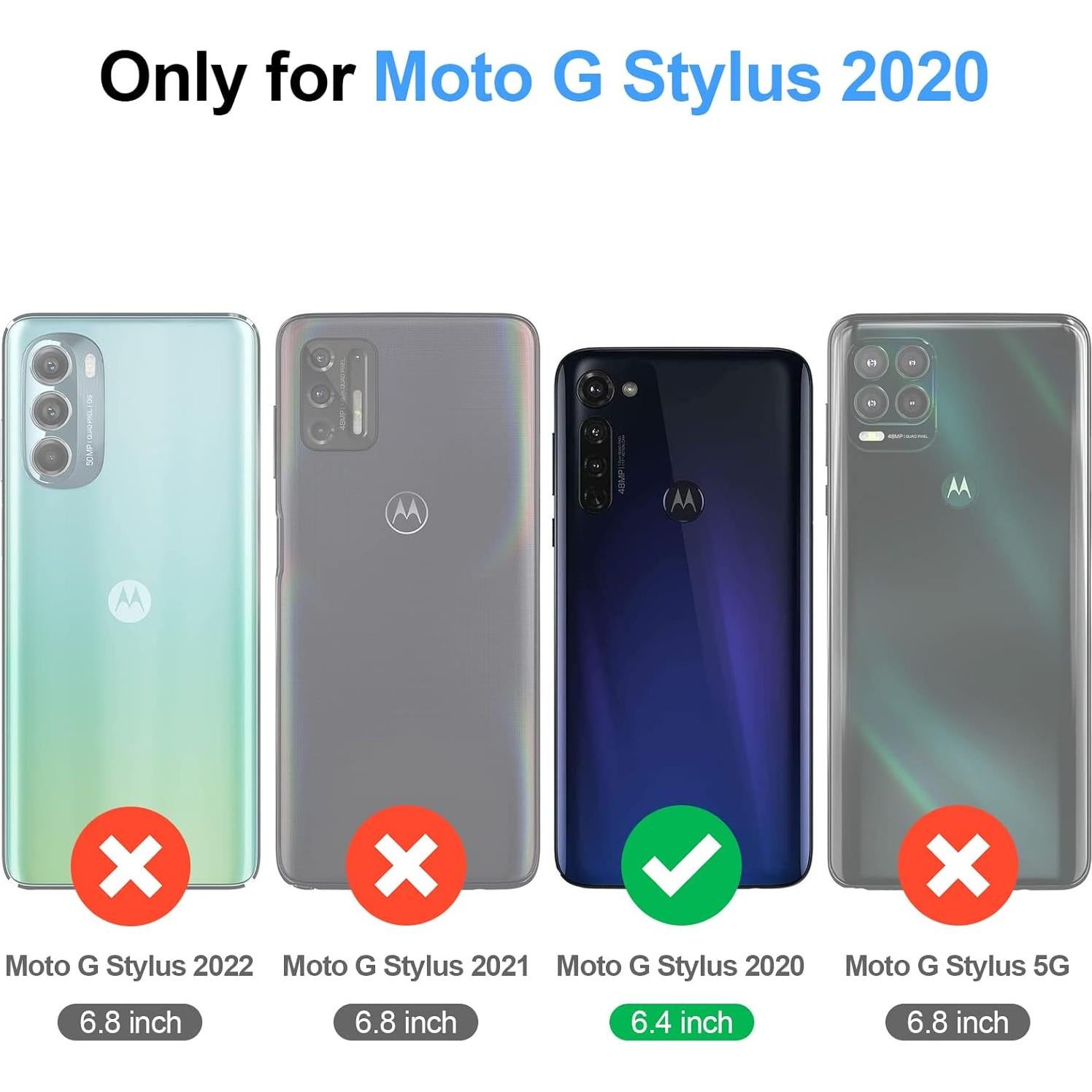 Funda de Billetera Antsturdy para Motorola Moto G Stylus 2020