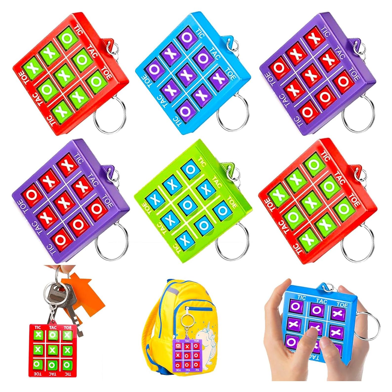 Juego 16 Pcs Llaveros Tres en Raya para Niños Fiesta