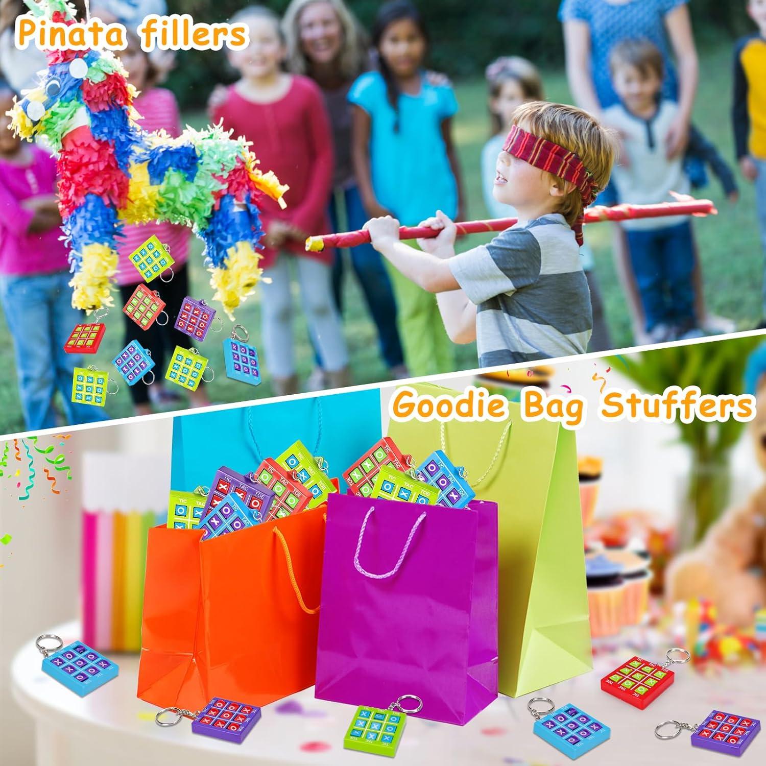 Juego 16 Pcs Llaveros Tres en Raya para Niños Fiesta