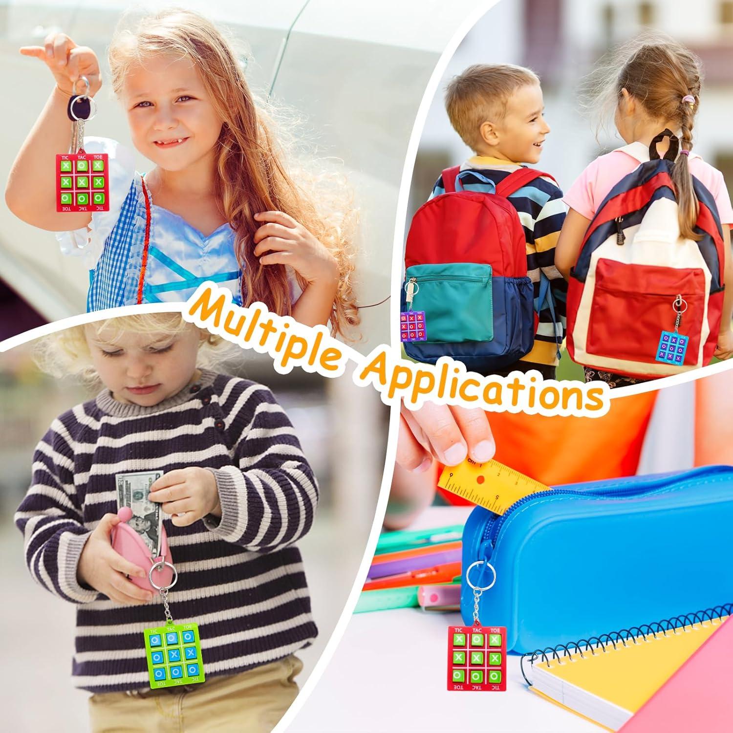 Juego 16 Pcs Llaveros Tres en Raya para Niños Fiesta