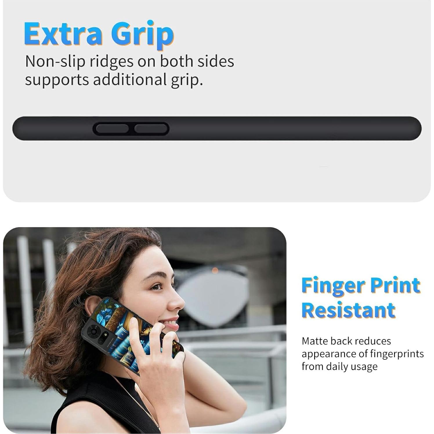 Funda TPU Suave Dikoer para TCL 50 LE 2024 - Libro Azul