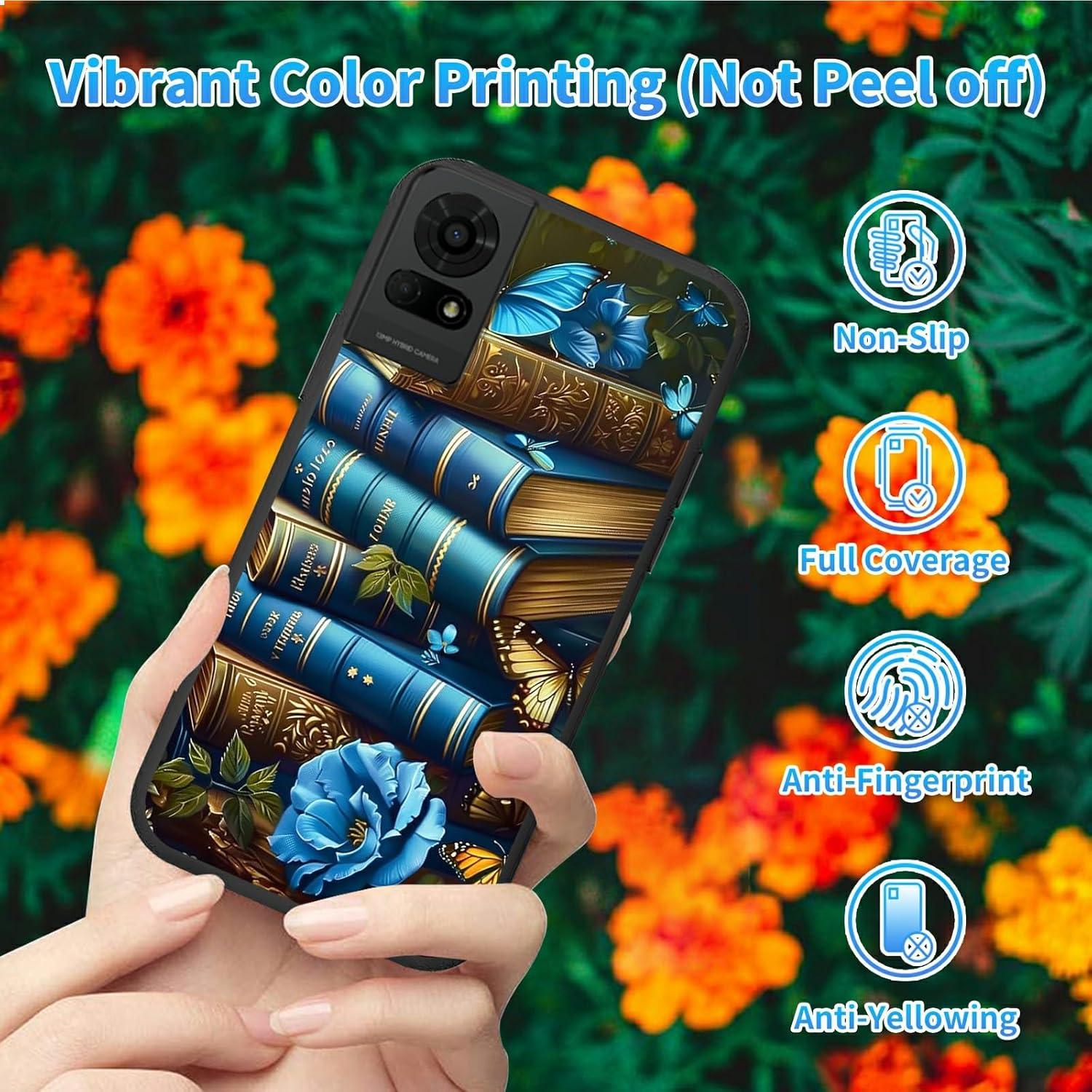 Funda TPU Suave Dikoer para TCL 50 LE 2024 - Libro Azul