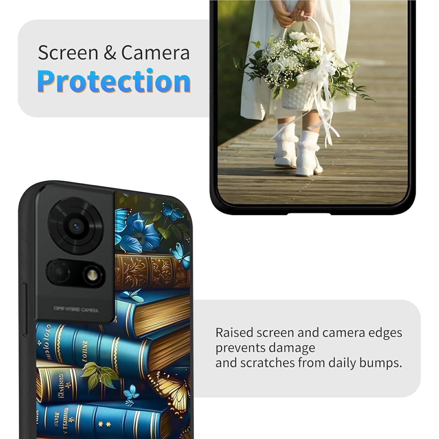 Funda TPU Suave Dikoer para TCL 50 LE 2024 - Libro Azul