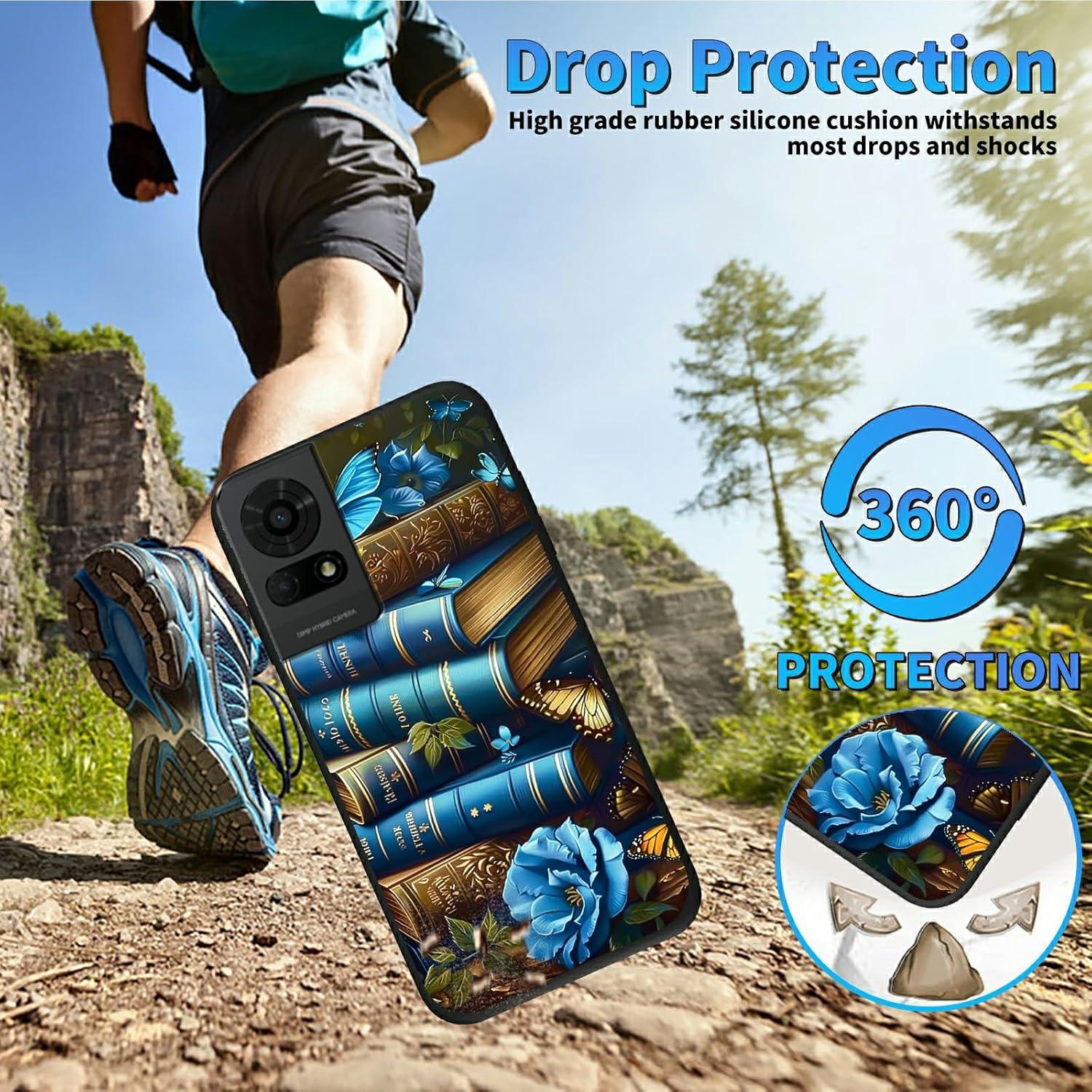 Funda TPU Suave Dikoer para TCL 50 LE 2024 - Libro Azul