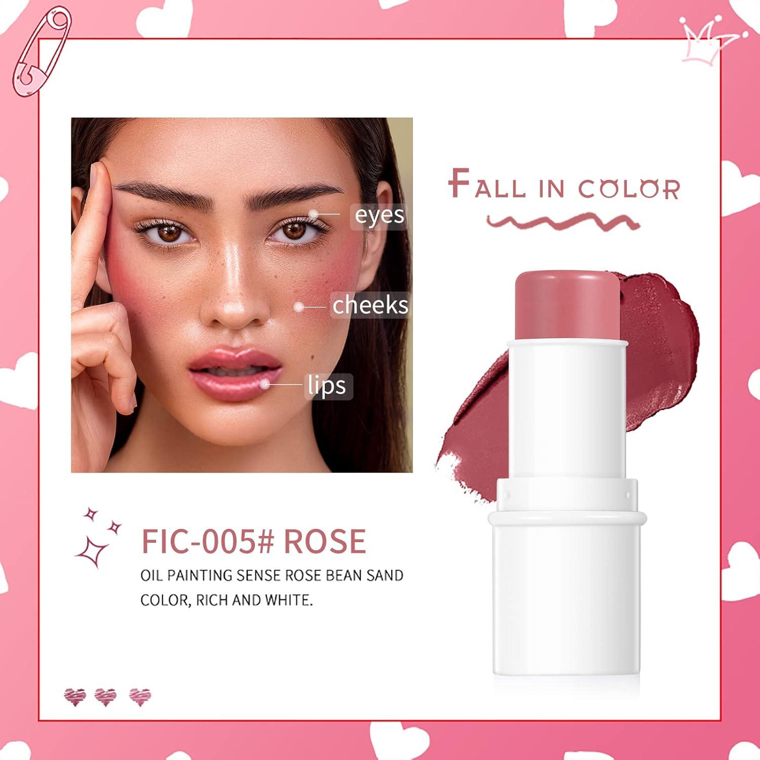 Conjunto de Palos de Maquillaje MEICOLY Trio 3D Rosa 25g