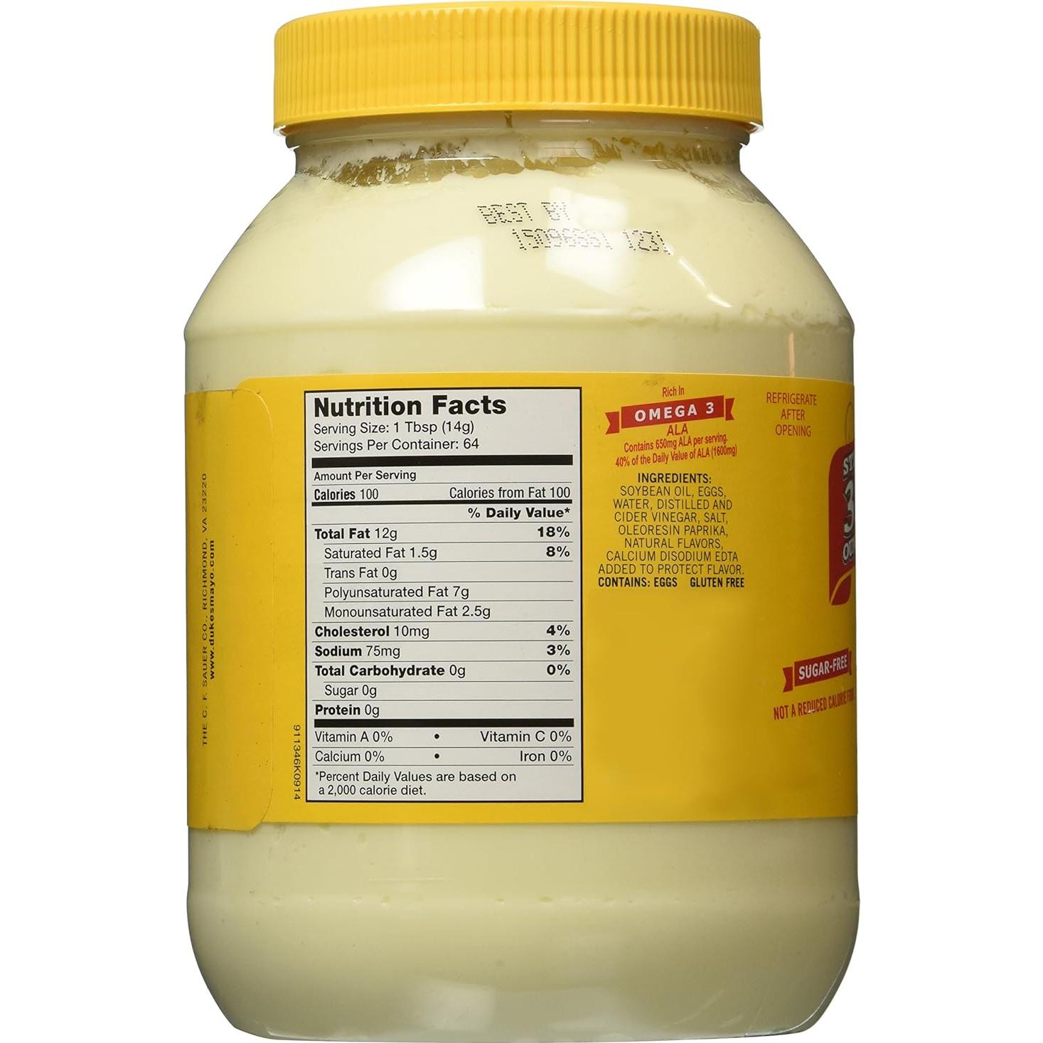 Mayonesa Suave y Cremosa Duke 2 Paquetes de 900 g