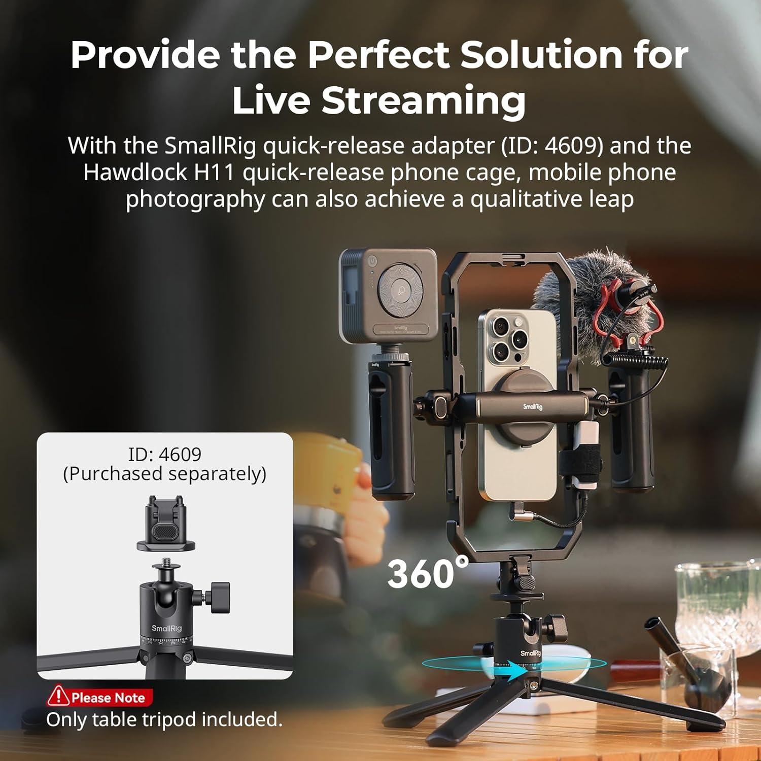 Trípode Compacto SmallRig 4630 para DSLR y Smartphone