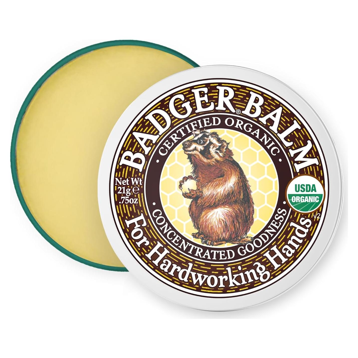 Bálsamo Sanador Badger 21g - Crema Orgánica para Manos Secas