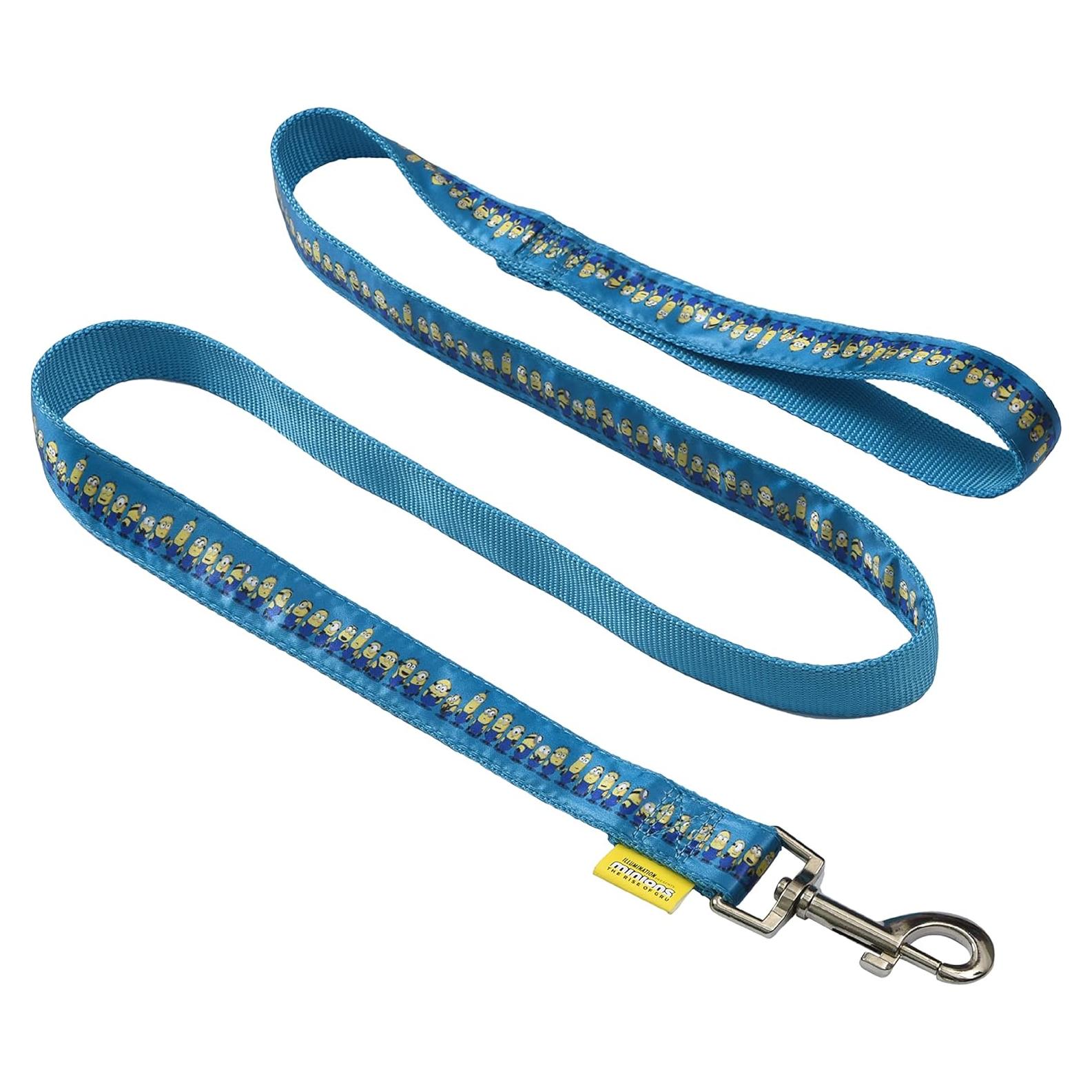 Correa para Perros Minions 1.2m Azul y Amarillo Oficial