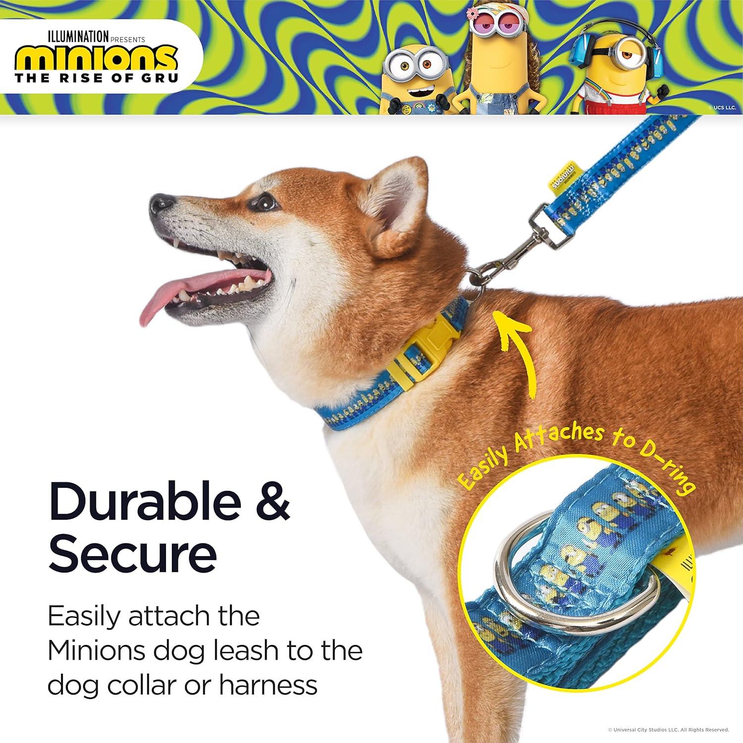 Correa para Perros Minions 1.2m Azul y Amarillo Oficial