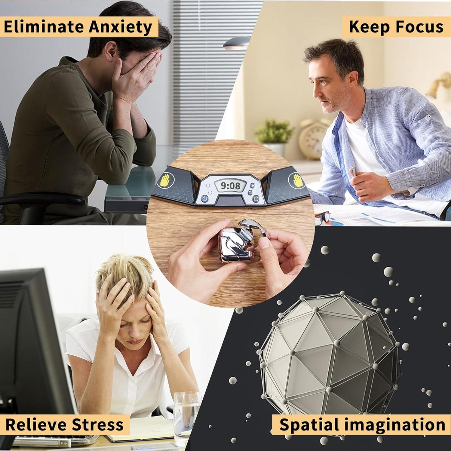 Rompecabezas 3D de Metal Xuanwei Cubo Plata 4.3cm 306g