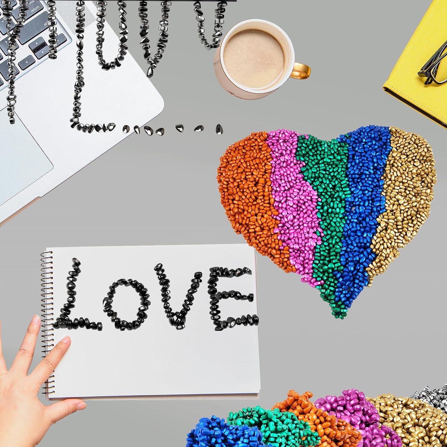 Pasta Magnética Antiestrés QOUXZ - 500 Bolas Magnéticas 5mm