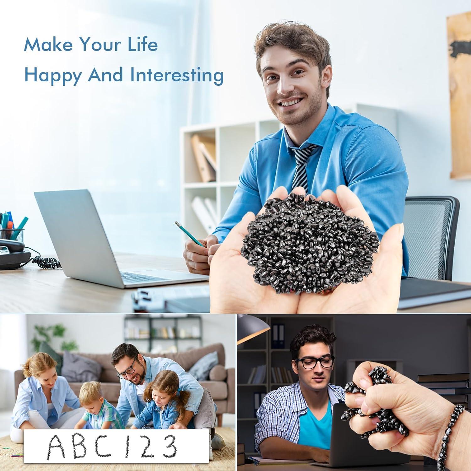 Pasta Magnética Antiestrés QOUXZ - 500 Bolas Magnéticas 5mm