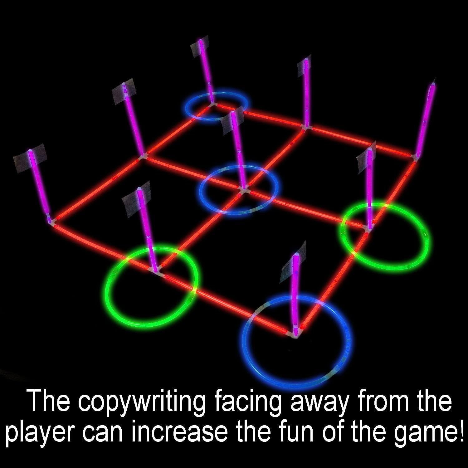 Juego de lanzamiento de anillos luminoso LLKMDSS 3 en 1