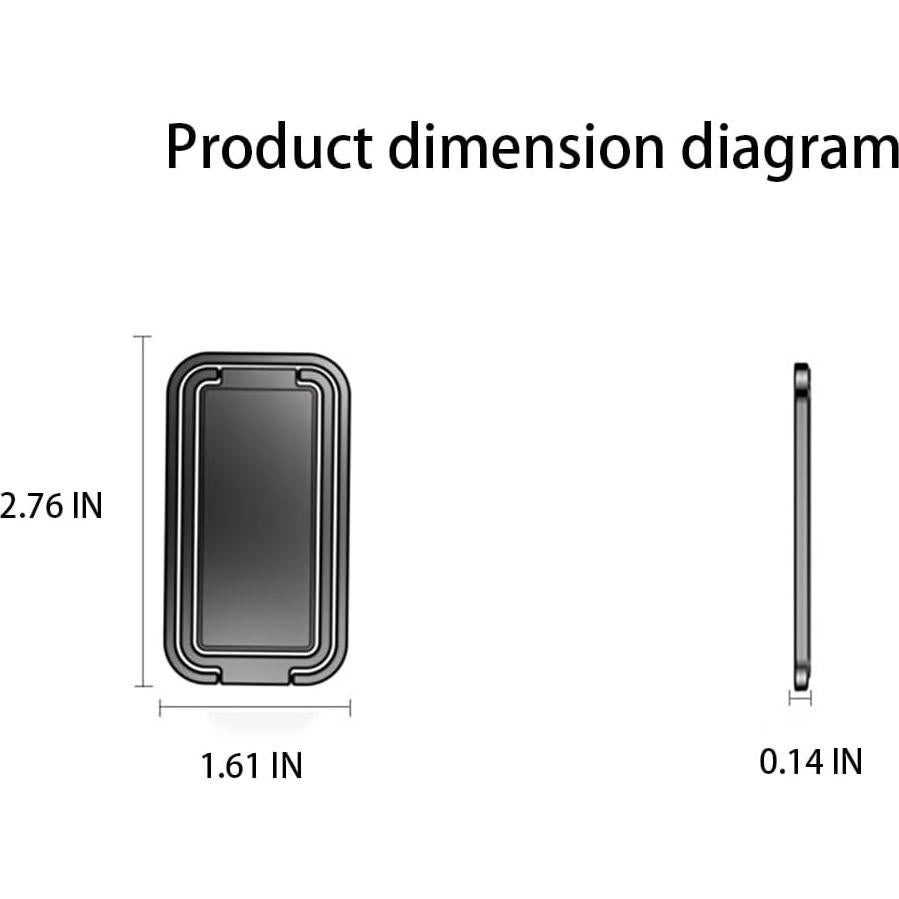 Soporte de Dedo Ajustable 360° DPWZTIA Negro para Teléfono