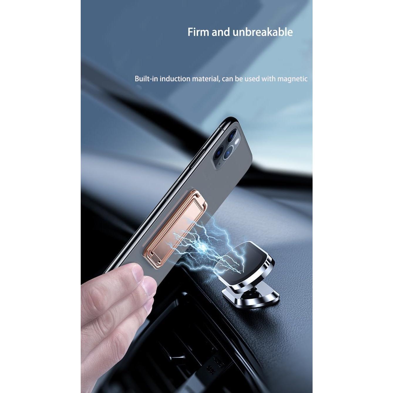 Soporte de Dedo Ajustable 360° DPWZTIA Negro para Teléfono