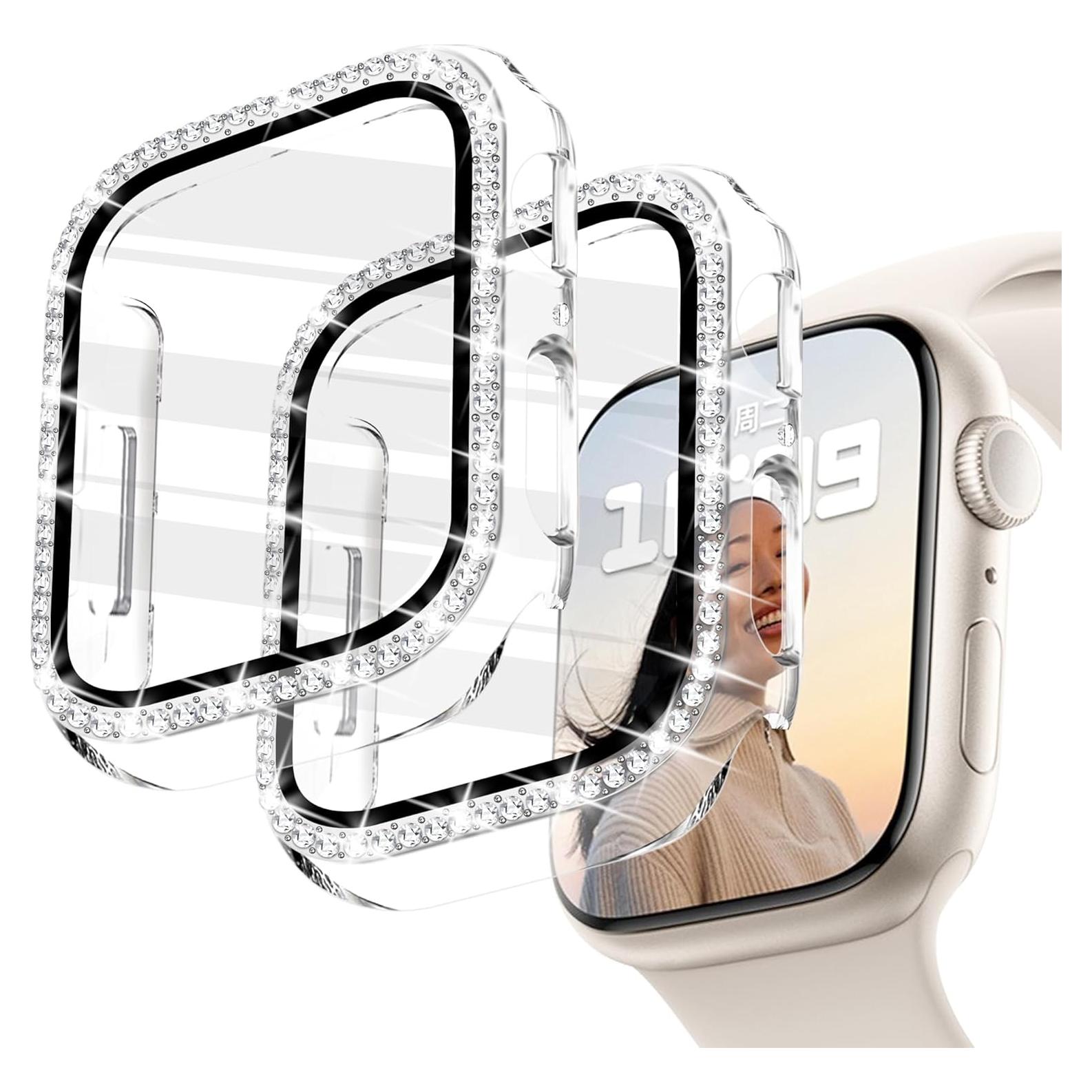 Funda Brillante JR.DM con Protector Pantalla para Apple Watch 38mm