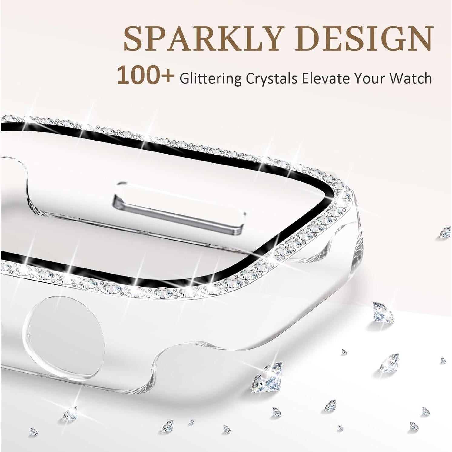 Funda Brillante JR.DM con Protector Pantalla para Apple Watch 38mm