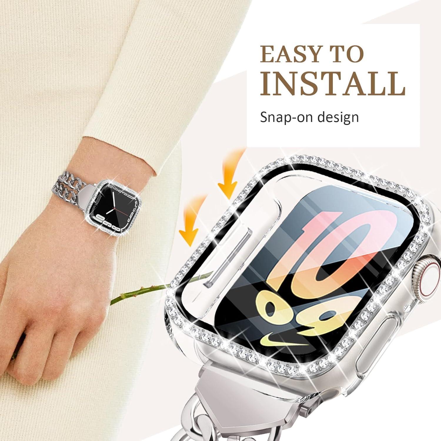 Funda Brillante JR.DM con Protector Pantalla para Apple Watch 38mm