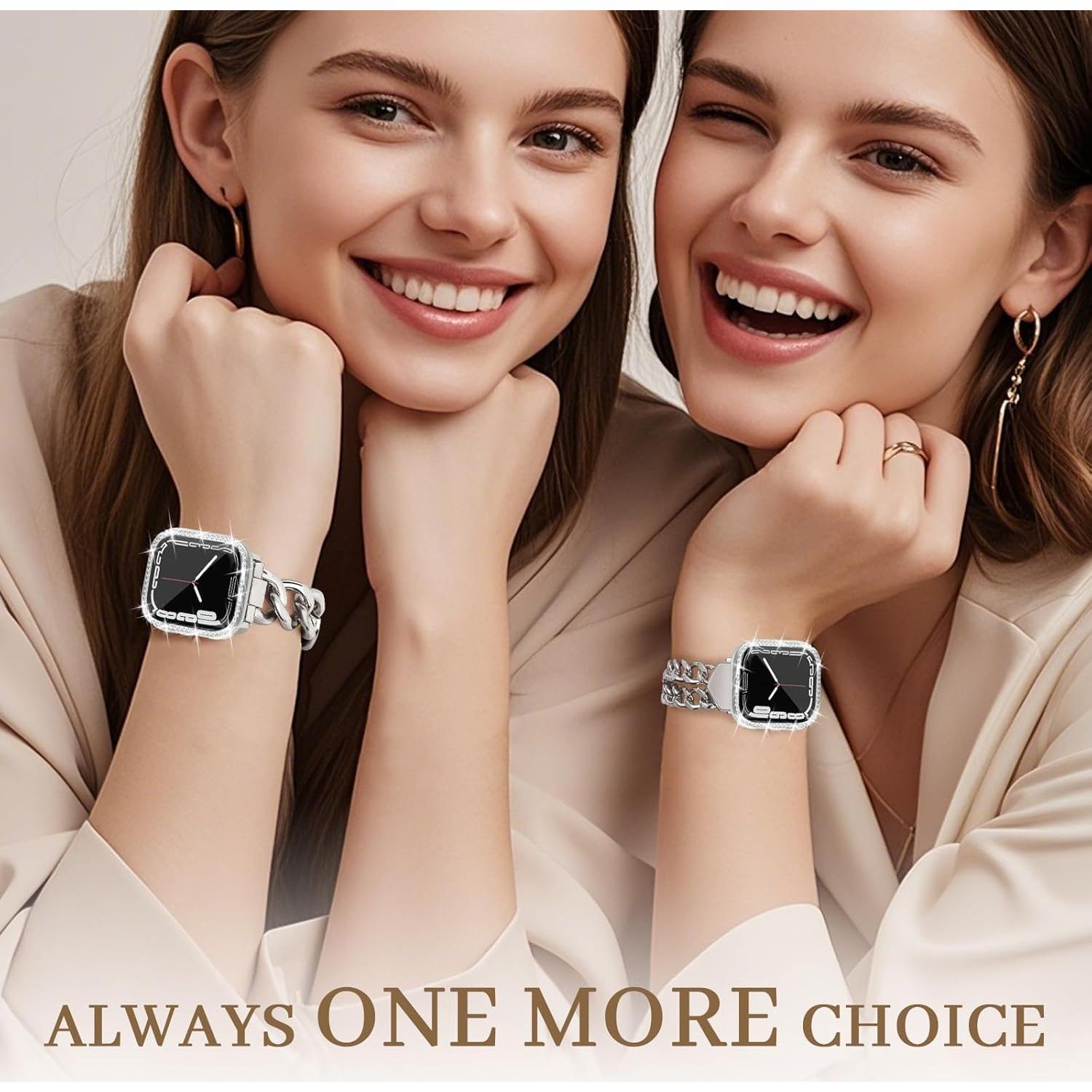 Funda Brillante JR.DM con Protector Pantalla para Apple Watch 38mm