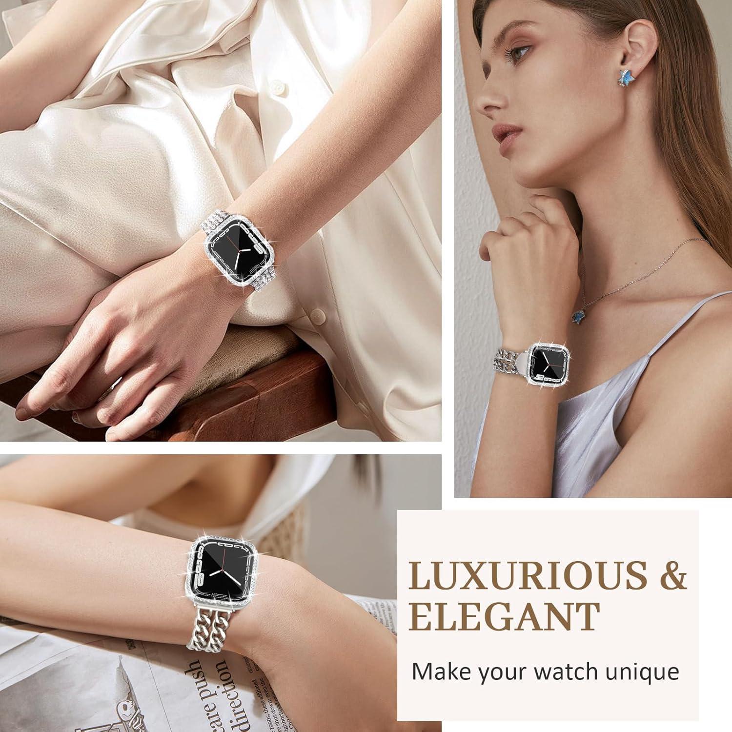 Funda Brillante JR.DM con Protector Pantalla para Apple Watch 38mm