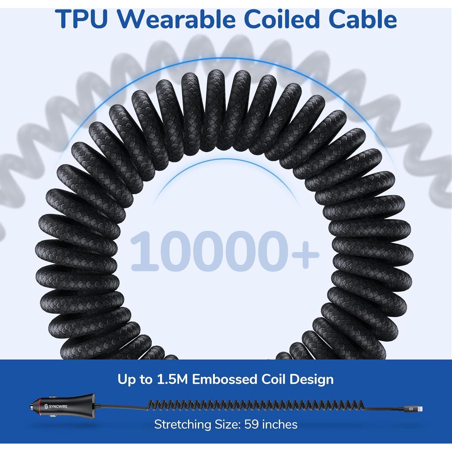 Cargador de coche Syncwire 32W con cable Lightning 1.5M