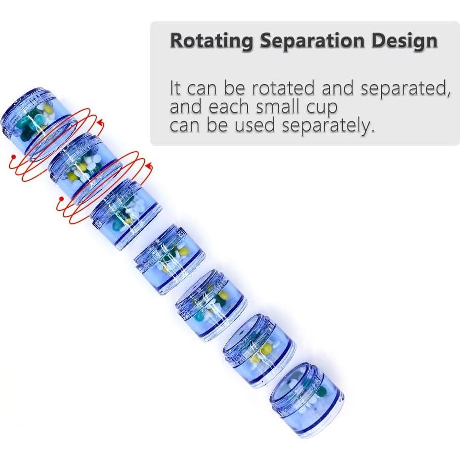 Planificador de Pastillas Semanal HaiSea - Organizador Azul