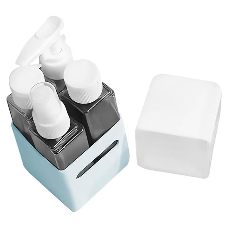 Juego de Botellas de Viaje 4 en 1 240ml - Silicona a Prueba de Fugas