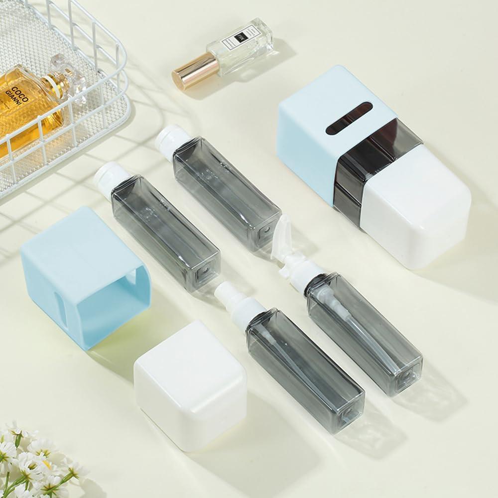 Juego de Botellas de Viaje 4 en 1 240ml - Silicona a Prueba de Fugas