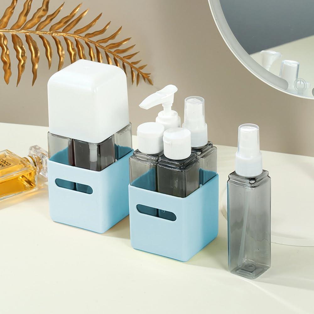 Juego de Botellas de Viaje 4 en 1 240ml - Silicona a Prueba de Fugas