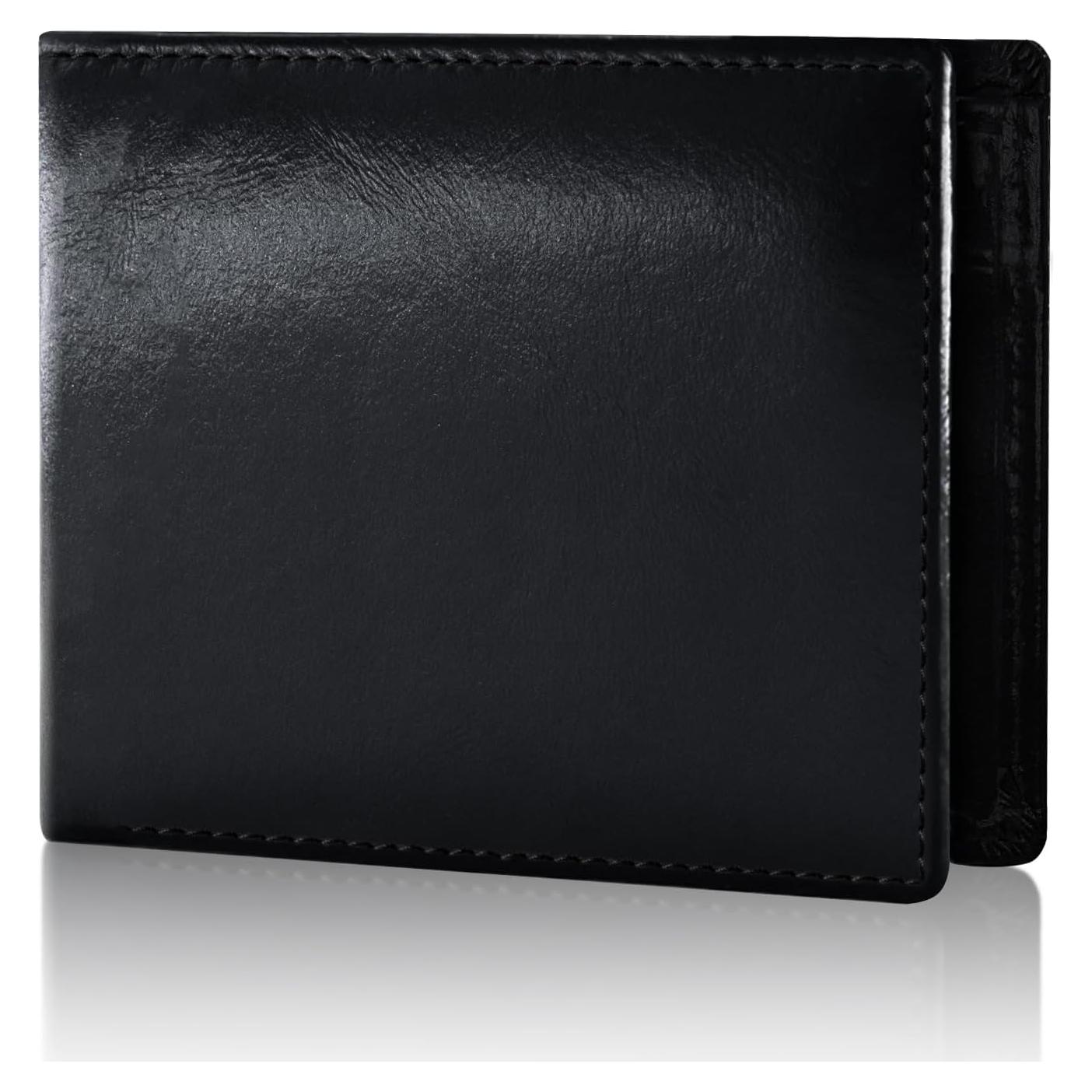 Billetera de Cuero Genuino Vast Scenery - Bloqueo RFID, Slim