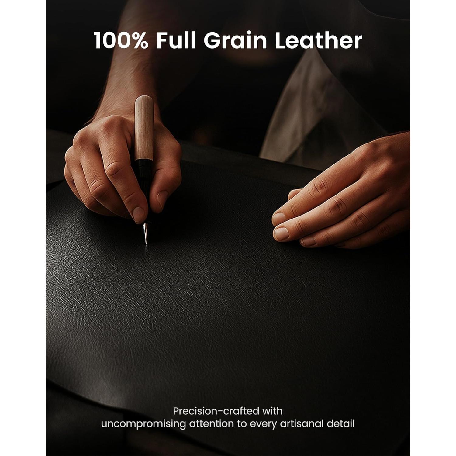 Billetera de Cuero Genuino Vast Scenery - Bloqueo RFID, Slim